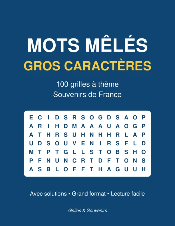 Couverture de Mots Mêlés Gros Caractères